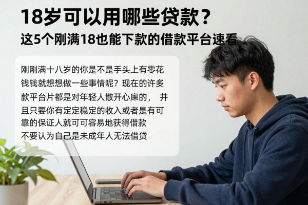 18岁可以用哪些贷款?这5个刚满18也能下款的借款平台速看