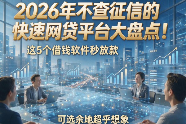 2026年不查征信的快速网贷平台大盘点!这5个借钱软件秒放款,可选余地超乎想象