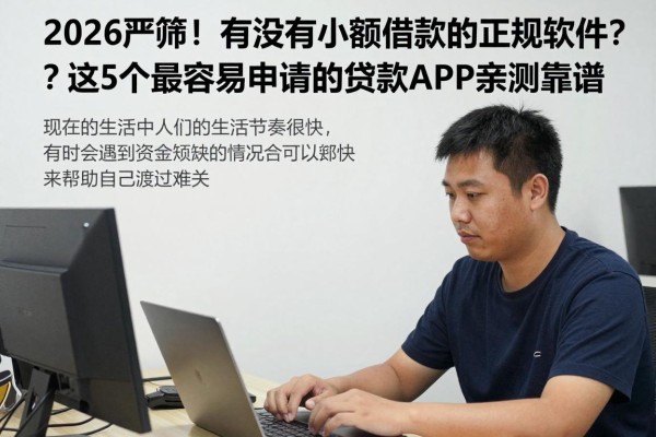 2026严筛！有没有小额借款的正规软件？这5个最容易申请的贷款APP亲测靠谱