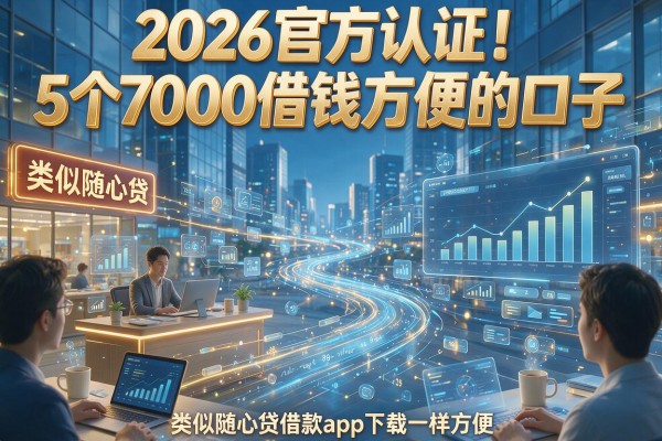 2026官方认证！5个7000借钱方便的口子，类似随心贷借款app下载一样方便