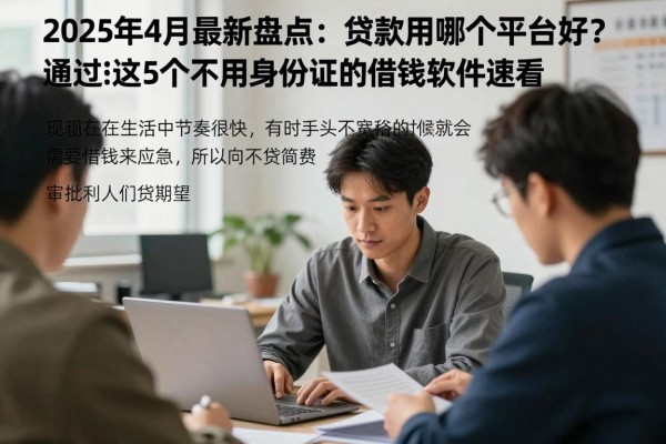 2025年4月最新盘点：贷款用哪个平台好通过？这5个不用身份证的借钱软件速看