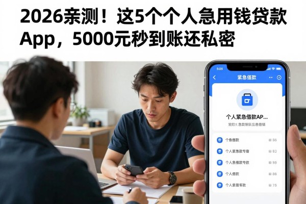 2026亲测！这5个个人急用钱贷款app，5000元秒到账还私密