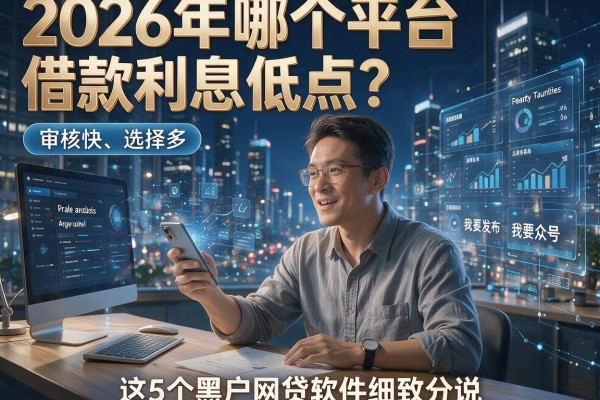 2026年哪个平台借款利息低点?审核快、选择多,这5个黑户网贷软件细致分说!