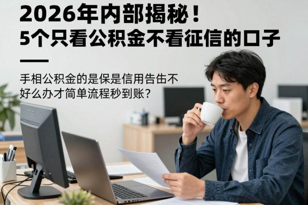 2026年内部揭秘!5个只看公积金不看征信的口子,简单流程秒到账