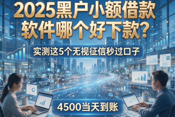 2025黑户小额借款软件哪个好下款?实测这5个无视征信秒过口子,4500当天到账!