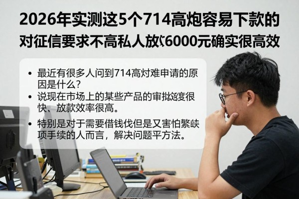 2026年实测这5个714高炮容易下款的,对征信要求不高私人放款6000元确实很高效