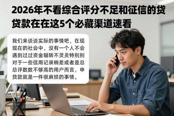 2026年不看综合评分不足和征信的贷款都在这！这5个必藏渠道速看