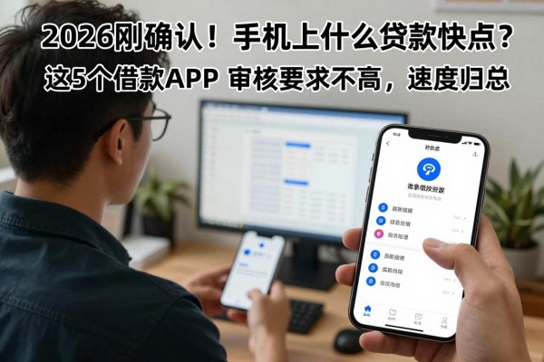 2026刚确认！手机上什么贷款快点？这5个借款APP审核要求不高，速度归总