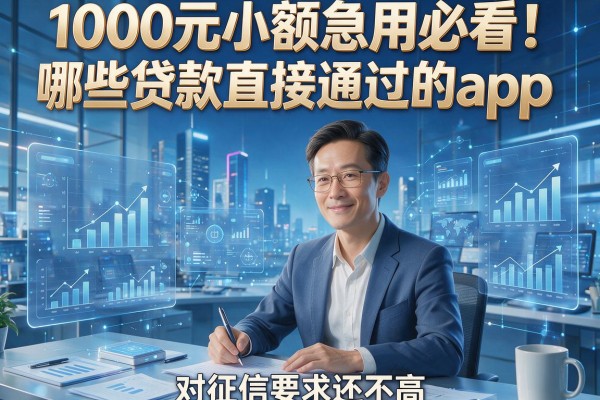 1000元小额急用必看!哪些贷款直接通过的app,对征信要求还不高?