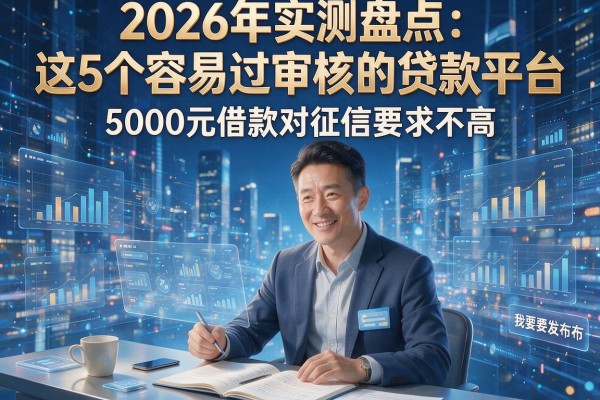 2026年实测盘点:这5个容易过审核的贷款平台,5000元借款对征信要求不高!