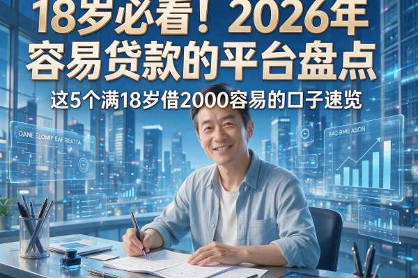 18岁必看！2026年容易贷款的平台盘点，这5个满18岁借2000容易的口子速览