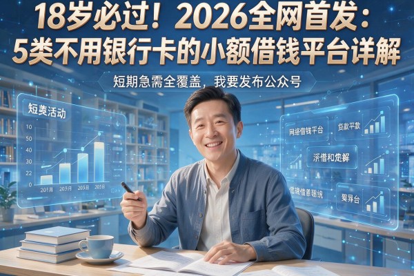 18岁必过!2026全网首发:5类不用银行卡的小额借钱平台详解,短期急需全覆盖
