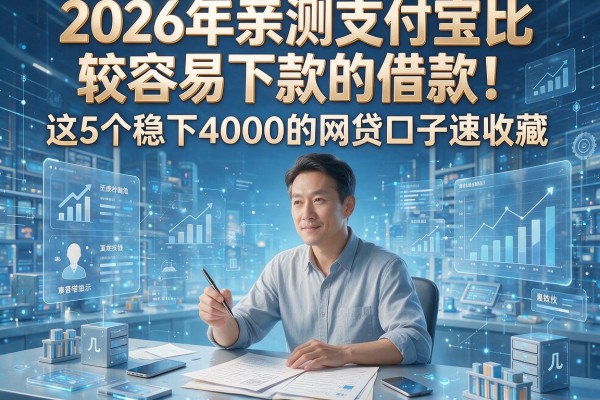 2026年亲测支付宝比较容易下款的借款!这5个稳下4000的网贷口子速收藏