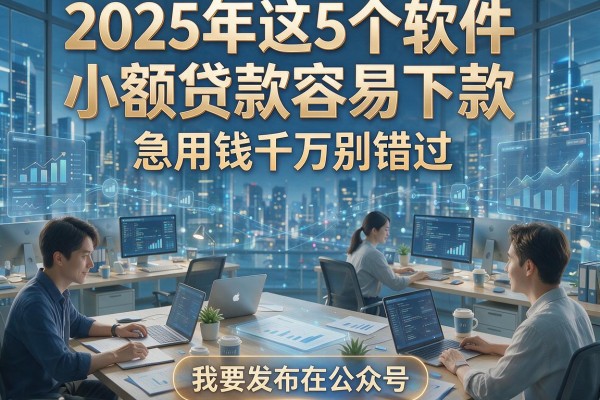 2025年这5个软件小额贷款容易下款，急用钱千万别错过！