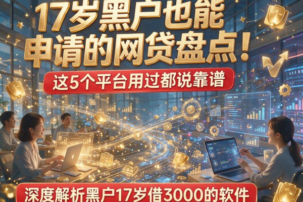17岁黑户也能申请的网贷盘点！这5个平台用过都说靠谱，深度解析黑户17岁借3000的软件