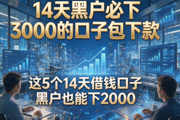 14天黑户必下3000的口子包下款,这5个14天借钱口子黑户也能下2000