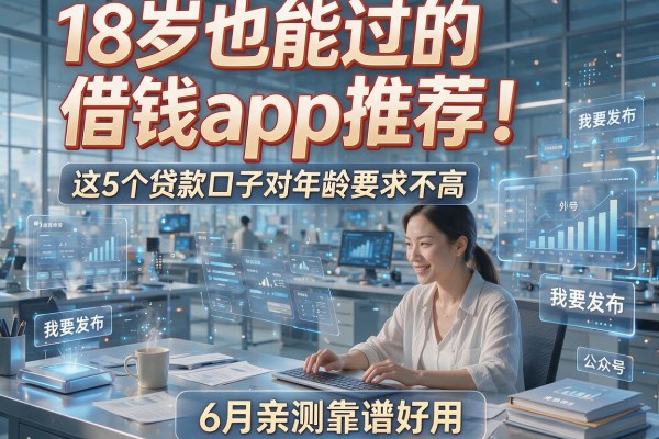 18岁也能过的借钱app推荐!这5个贷款口子对年龄要求不高,6月亲测靠谱好用
