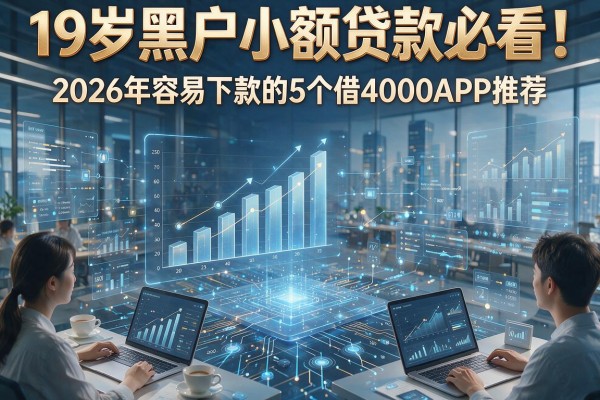19岁黑户小额贷款必看!2026年容易下款的5个借4000APP推荐