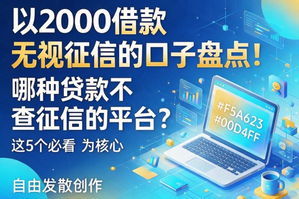 2000借款无视征信的口子盘点!哪种贷款不查征信的平台?这5个必看