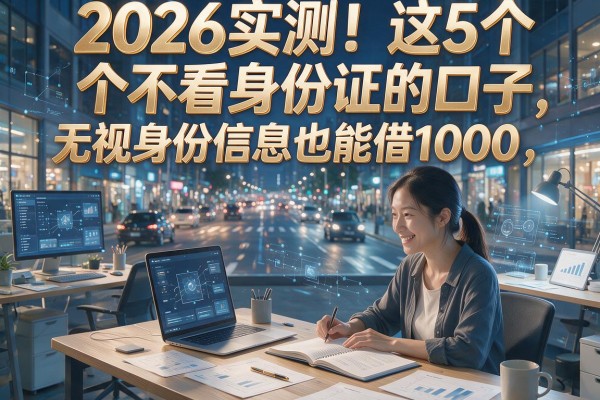 2026实测!这5个不看身份证的口子,无视身份信息也能借1000