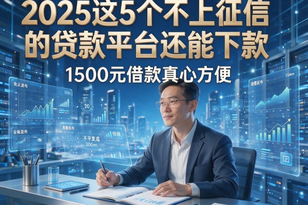2025这5个不上征信的贷款平台还能下款，1500元借款真心方便！