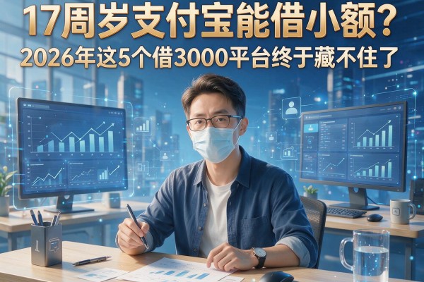 17周岁支付宝能借小额?2026年这5个借3000平台终于藏不住了!