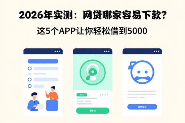 2026年实测：网贷哪家容易下款？这5个APP让你轻松借到5000