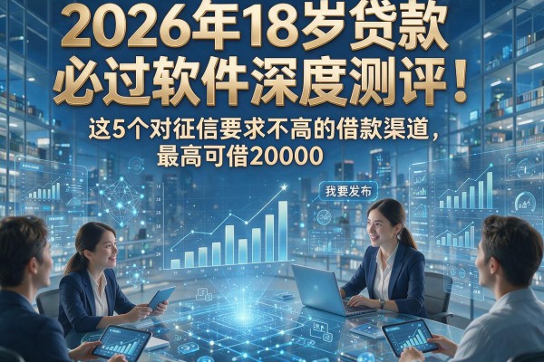 2026年18岁贷款必过软件深度测评！这5个对征信要求不高的借款渠道，最高可借20000