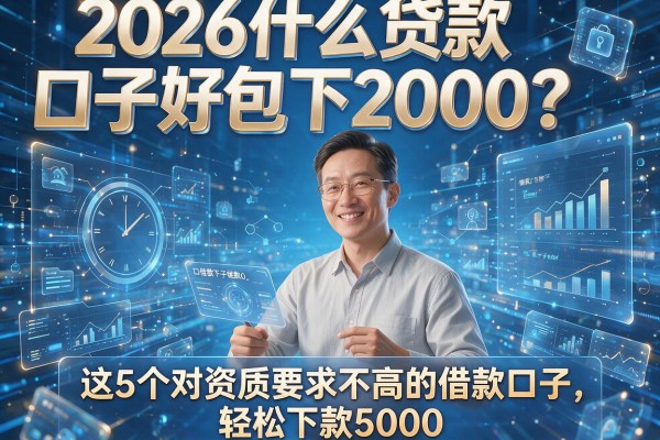 2026什么贷款口子好包下2000？这5个对资质要求不高的借款口子，轻松下款5000！