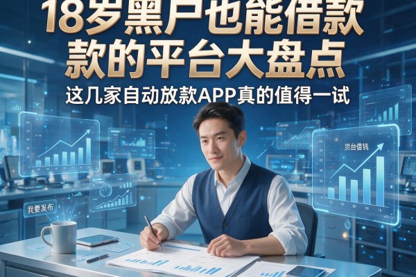 18岁黑户也能借款的平台大盘点,这几家自动放款APP真的值得一试!
