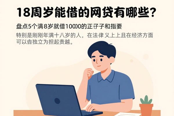 18周岁能借的网贷有哪些?盘点5个满18岁就能借1000的正规口子