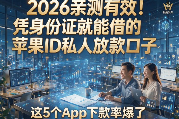 2026亲测有效！凭身份证就能借的苹果ID私人放款口子，这5个App下款率爆了