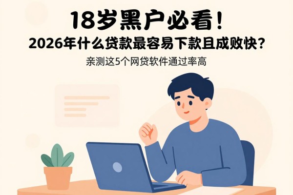 18岁黑户必看！2026年什么贷款最容易下款且到账快？亲测这5个网贷软件通过率高