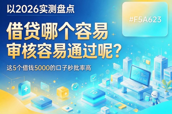 2026实测盘点：借贷哪个容易审核容易通过呢？这5个借钱5000的口子秒批率高