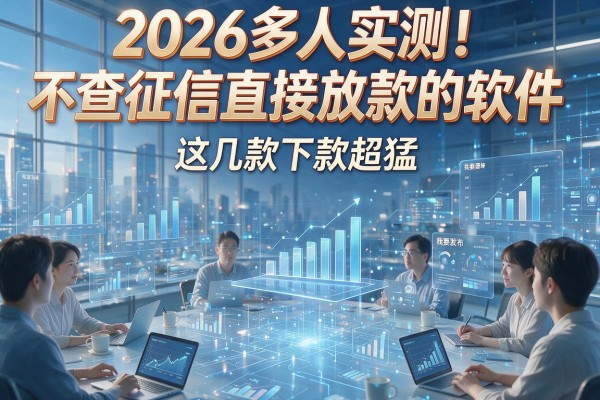 2026多人实测!不查征信直接放款的软件,这几款下款超猛!