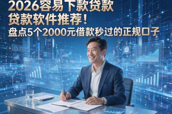 2026容易下款贷款软件推荐！盘点5个2000元借款秒过的正规口子