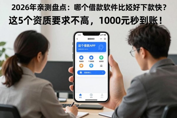 2026年亲测盘点：哪个借款软件比较好下款快？这5个资质要求不高，1000元秒到账！