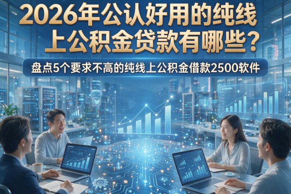 2026年公认好用的纯线上公积金贷款有哪些？盘点5个要求不高的纯线上公积金借款2500软件