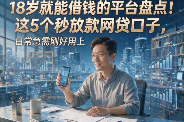 18岁就能借钱的平台盘点!这5个秒放款网贷口子,日常急需刚好用上