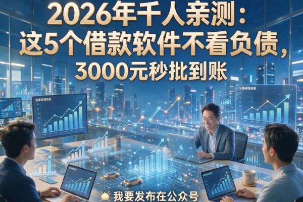 2026年千人亲测:这5个借款软件不看负债,3000元秒批到账!