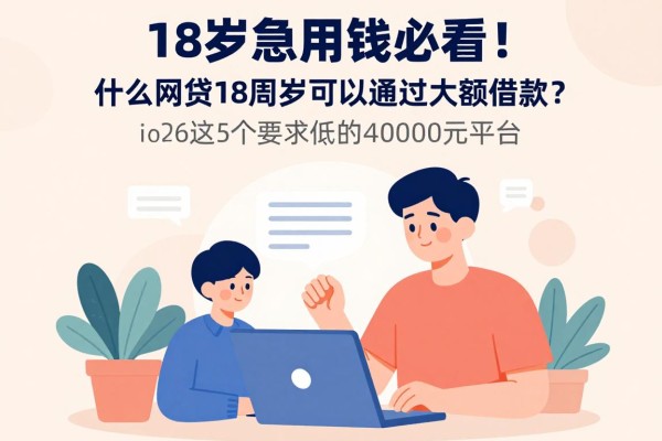 18岁急用钱必看！什么网贷18周岁可以通过大额借款？2026年这5个要求低的40000元平台实时更新