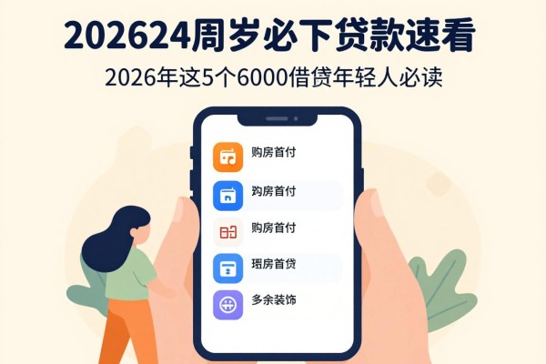 202624周岁必下贷款速看!2026年这5个6000借款APP年轻人必读