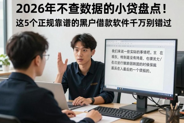 2026年不查数据的小贷盘点！这5个正规靠谱的黑户借款软件千万别错过