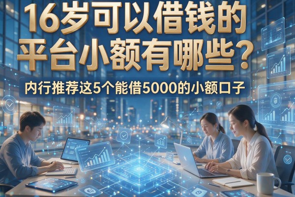 16岁可以借钱的平台小额有哪些？内行推荐这5个能借5000的小额口子！