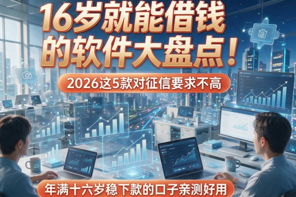 16岁就能借钱的软件大盘点!2026这5款对征信要求不高、年满十六岁稳下款的口子亲测好用
