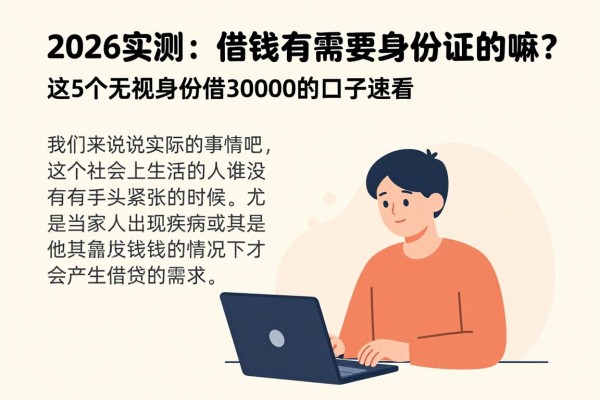 2026实测:借钱有不需要身份证的嘛?这5个无视身份借30000的口子速看