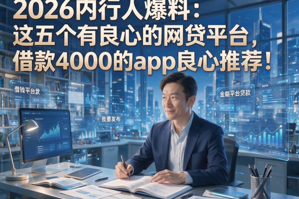 2026内行人爆料：这五个有良心的网贷平台，借款4000的app良心推荐！