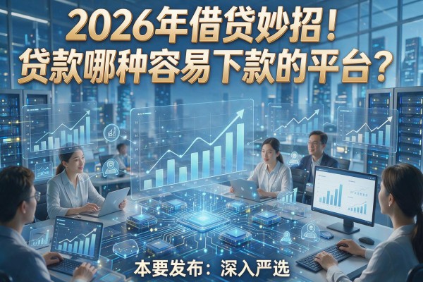 2026年借贷妙招!贷款哪种容易下款的平台?本文为您深入严选!