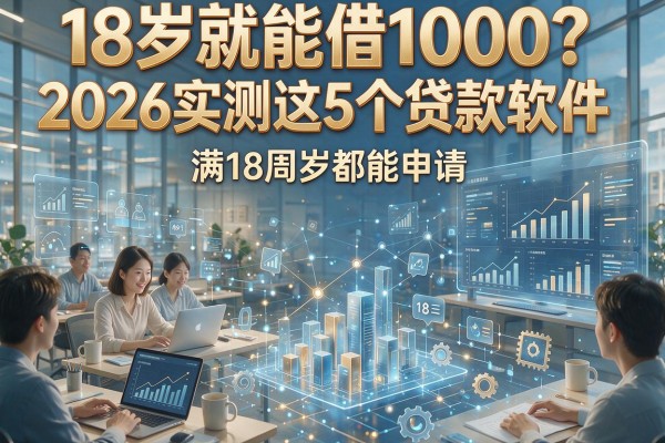 18岁就能借1000?2026实测这5个贷款软件,满18周岁都能申请!