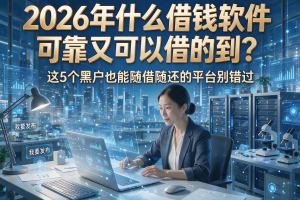 2026年什么借钱软件可靠又可以借的到？这5个黑户也能随借随还的平台别错过！
